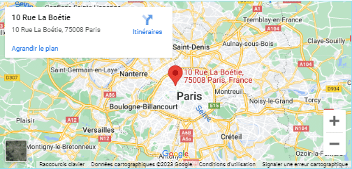 Google maps locaux de Paris